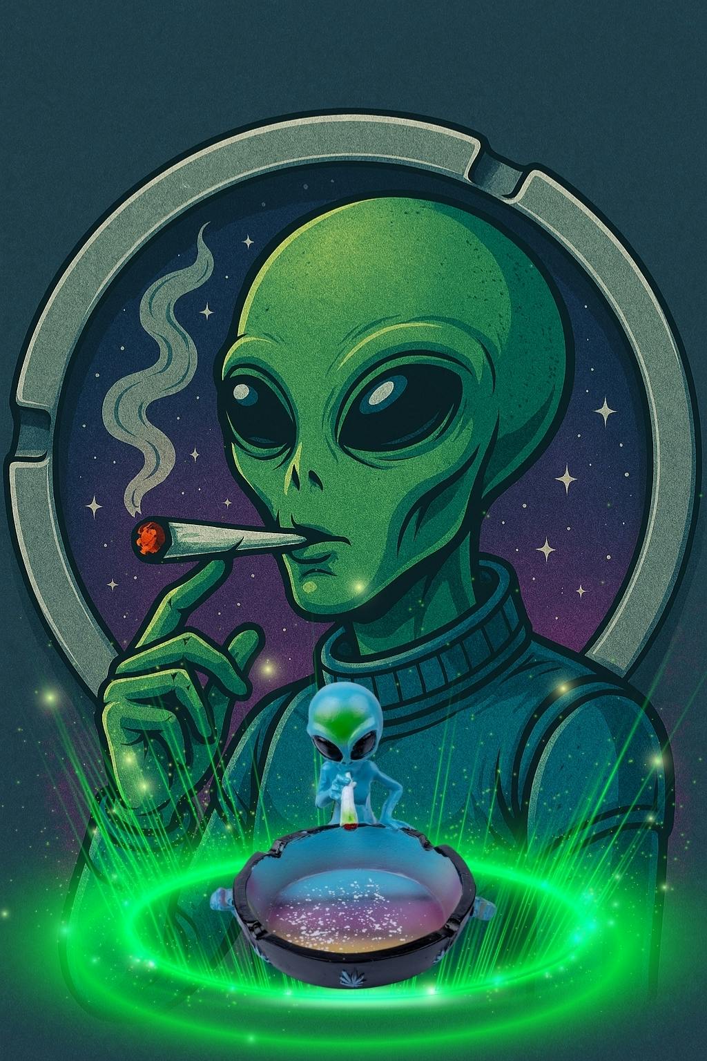 Ashtray Alien Stoner Accessories
