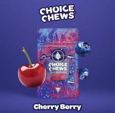 Gummies | Indica Cherry Berry | 100mg | 20pk | Choice Chews at Canna Provisions Weed Dispensary Lee