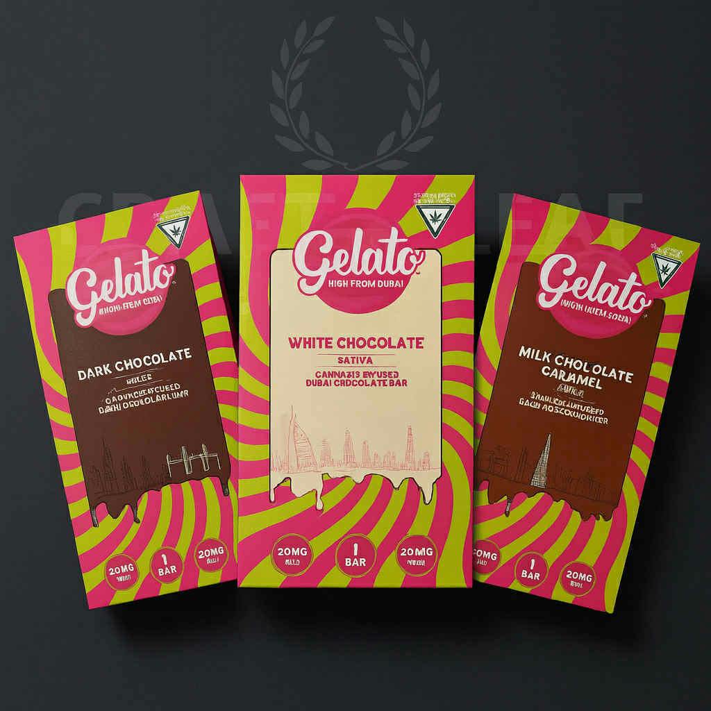 Gelato - Milk Chocolate Dubai Bar 200MG (H)