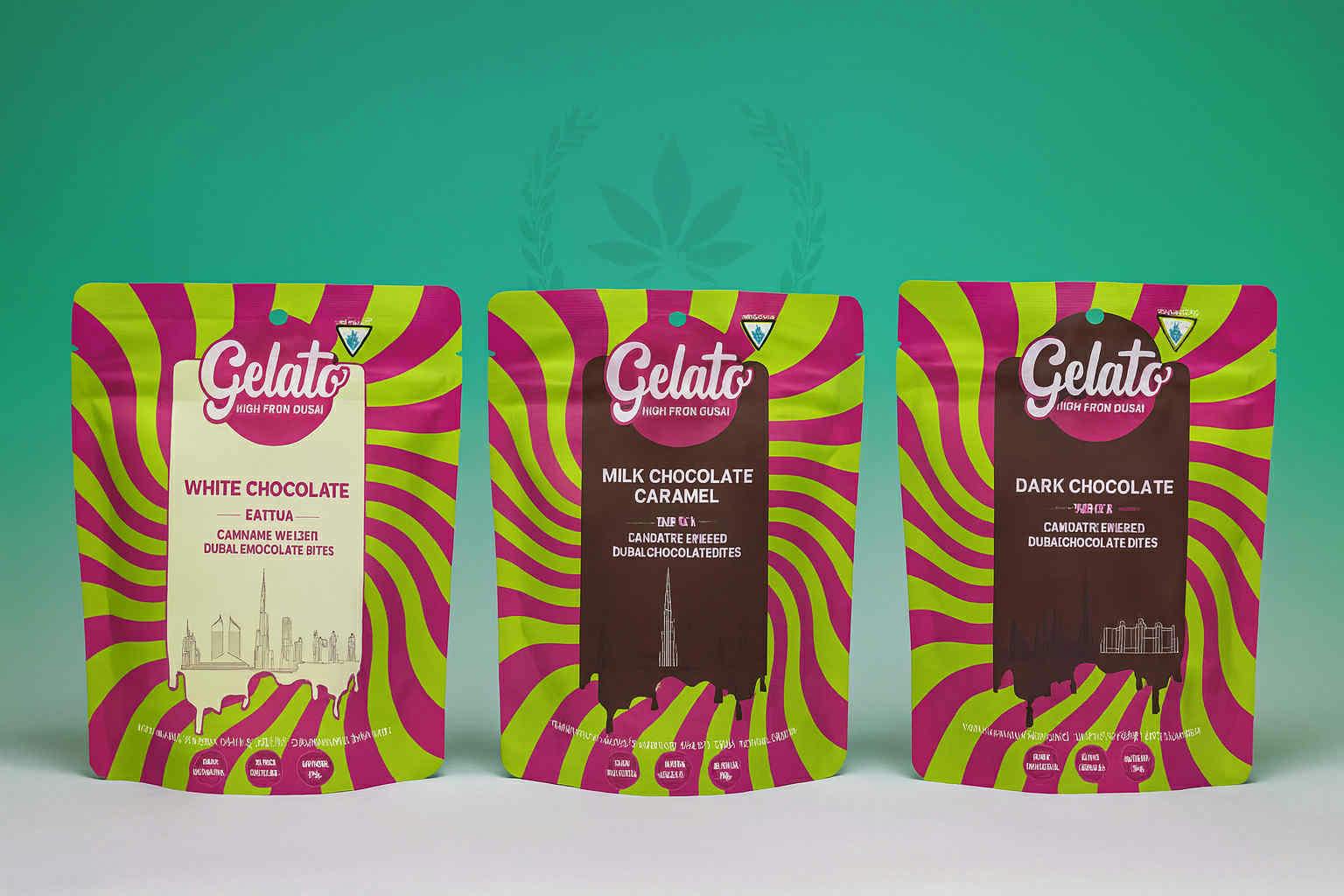 Gelato - White Chocolate Dubai Bites 10pc 200MG (H)