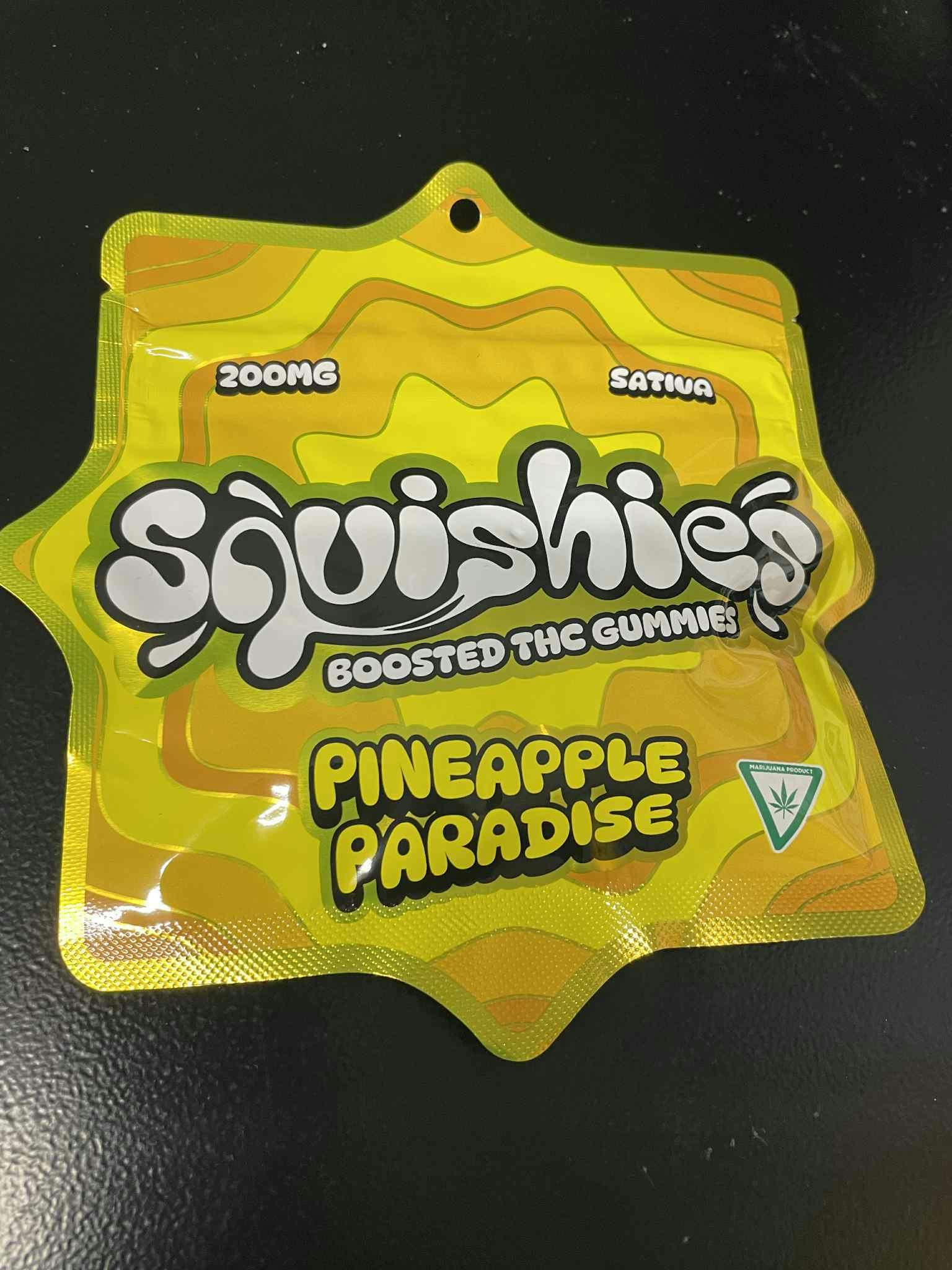 Squishes - PineappleApple Paradise 200MG Rosin Infused Gummies