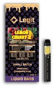 LegitLabs - Lemon Cherry Z 1g Live Resin Disposable (H)