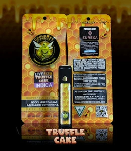 Cannabee - Truffle Cake 1g Live Resin Disposable (I)