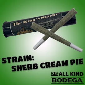 Sherb Cream Pie .5g Preroll 2 Pack (total weight 1g) (@thekingsstache)