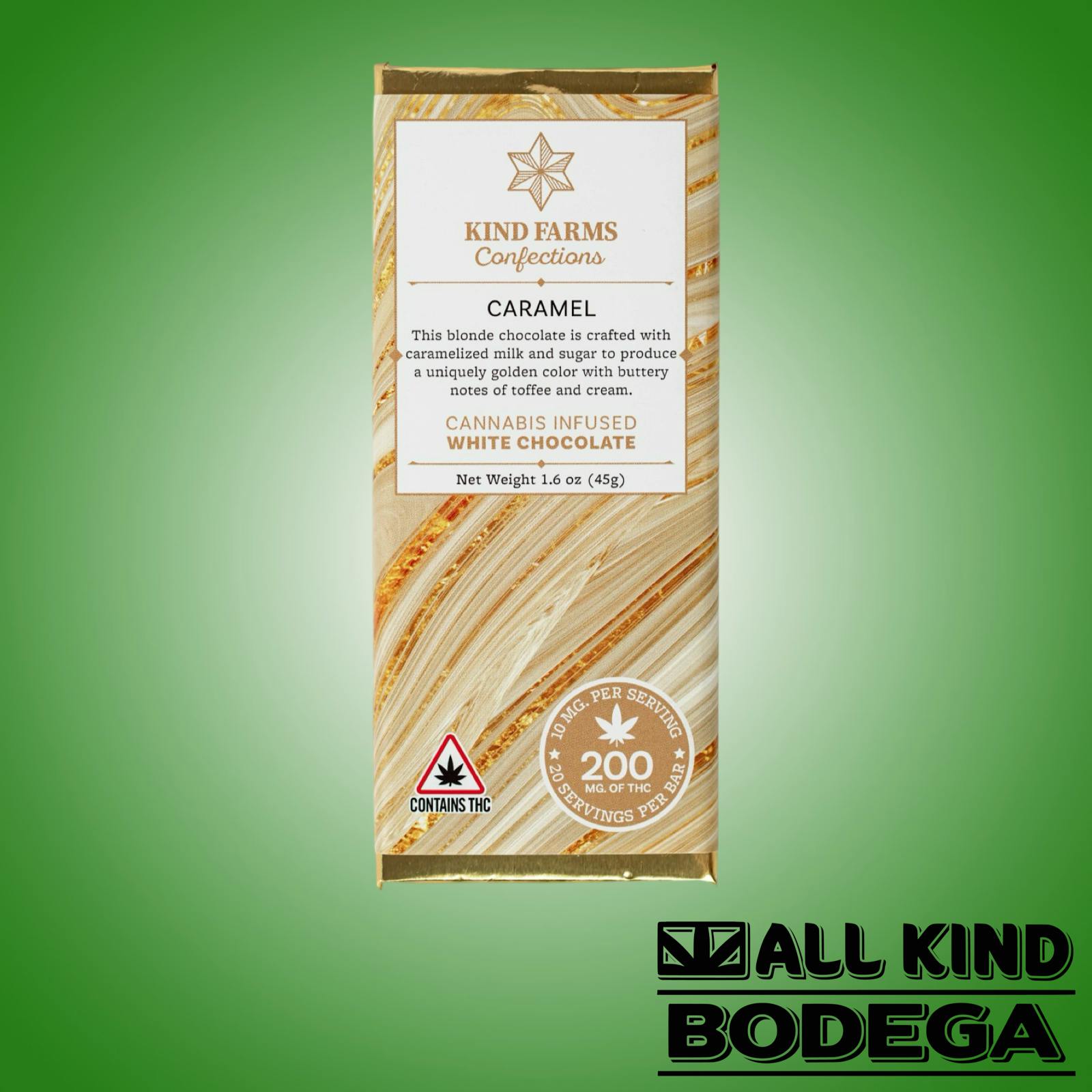 Caramel Chocolate bar 200mg (@kind_farms)
