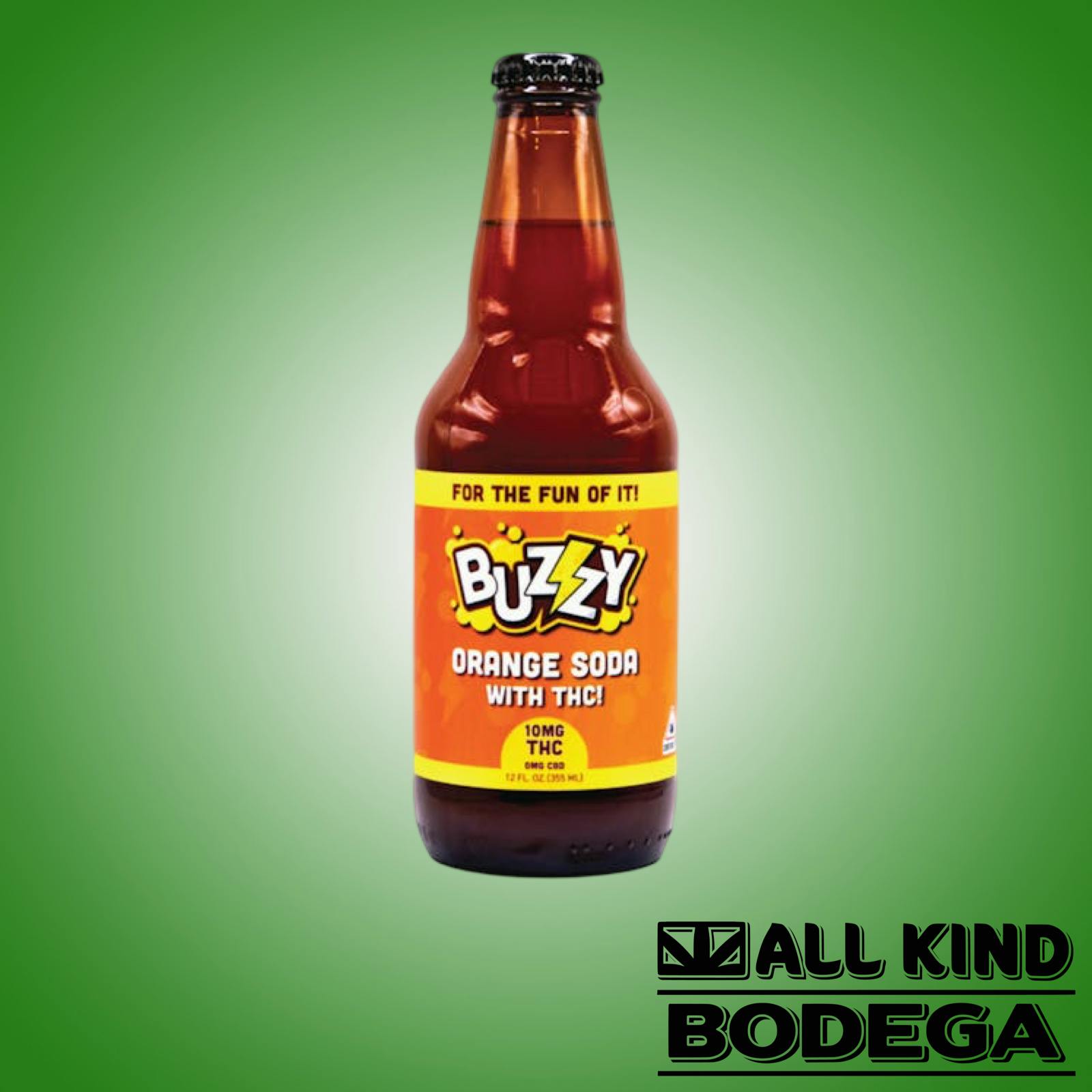Orange Soda 10mg THC (@buzzydrinks)