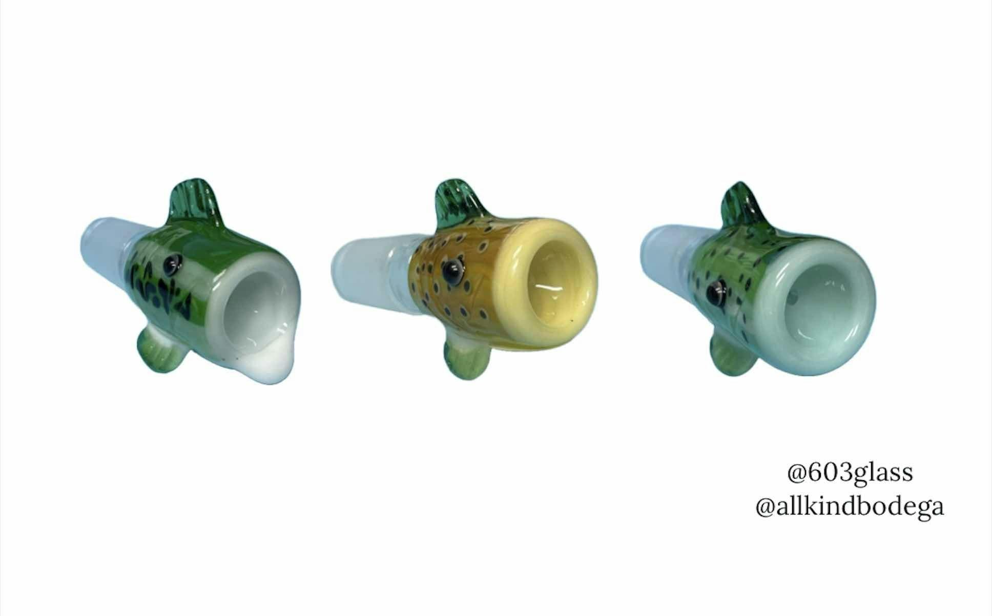 603 Glass 18mm Fish Slide 603glass