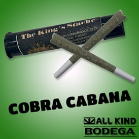 Cobra Cabana .5g Preroll 2 pack (1g total) (@thekingsstache)