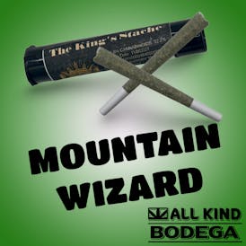 Mountain Wizard .5g Preroll 2 Pack (total weight 1g) (@thekingsstache)