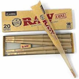 Cones - RAW King Size Cones 20 Pack