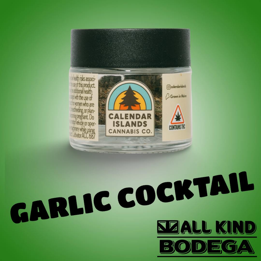Garlic Cocktail 3.5g Flower (@calendarislands)