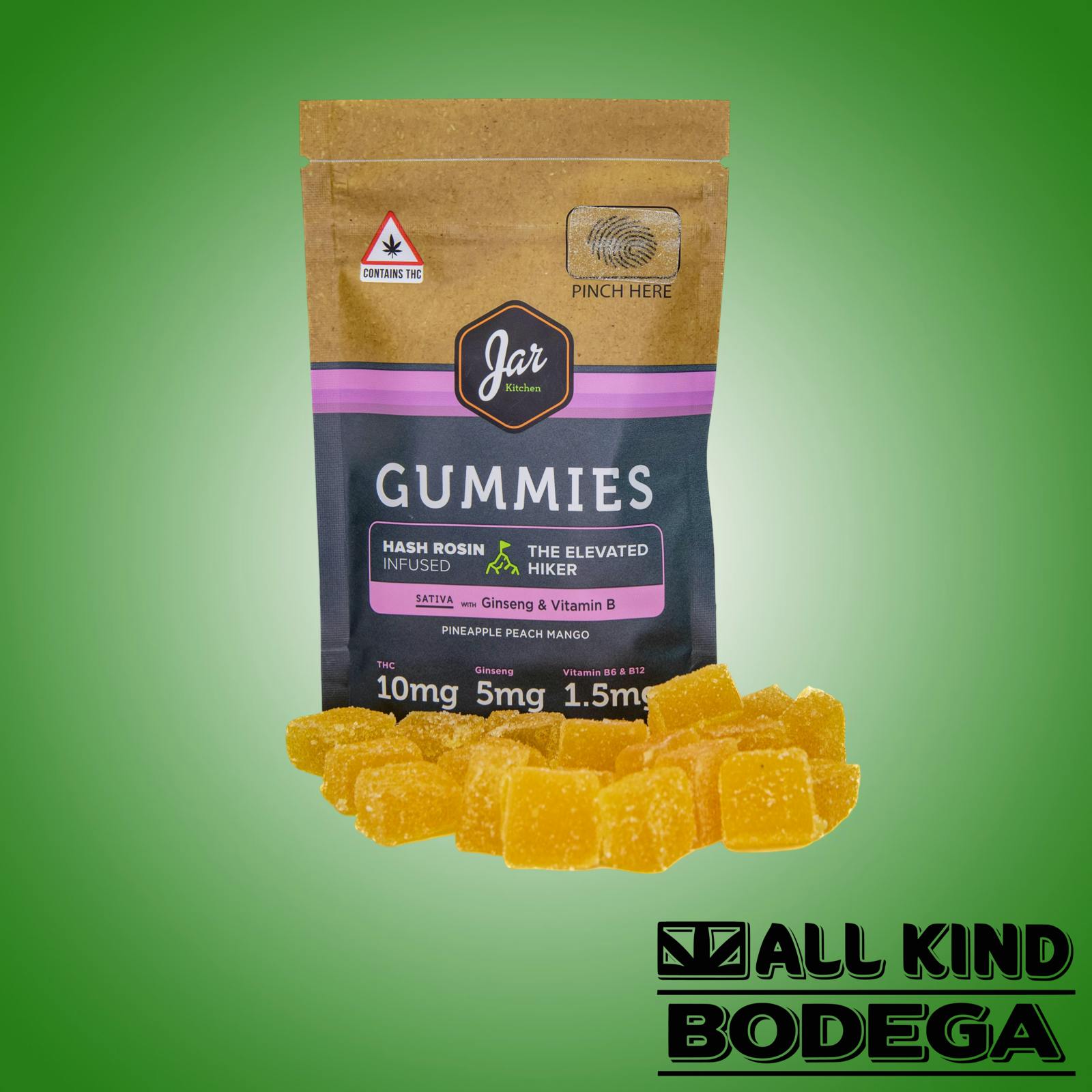 Gummies - Pineapple Peach Mango - 200mg (@Jarcannabis2.0)
