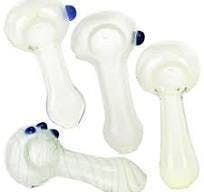 Pipes - Glowing Spectrals Glass Spoon Pipe 3.5"-3.75"