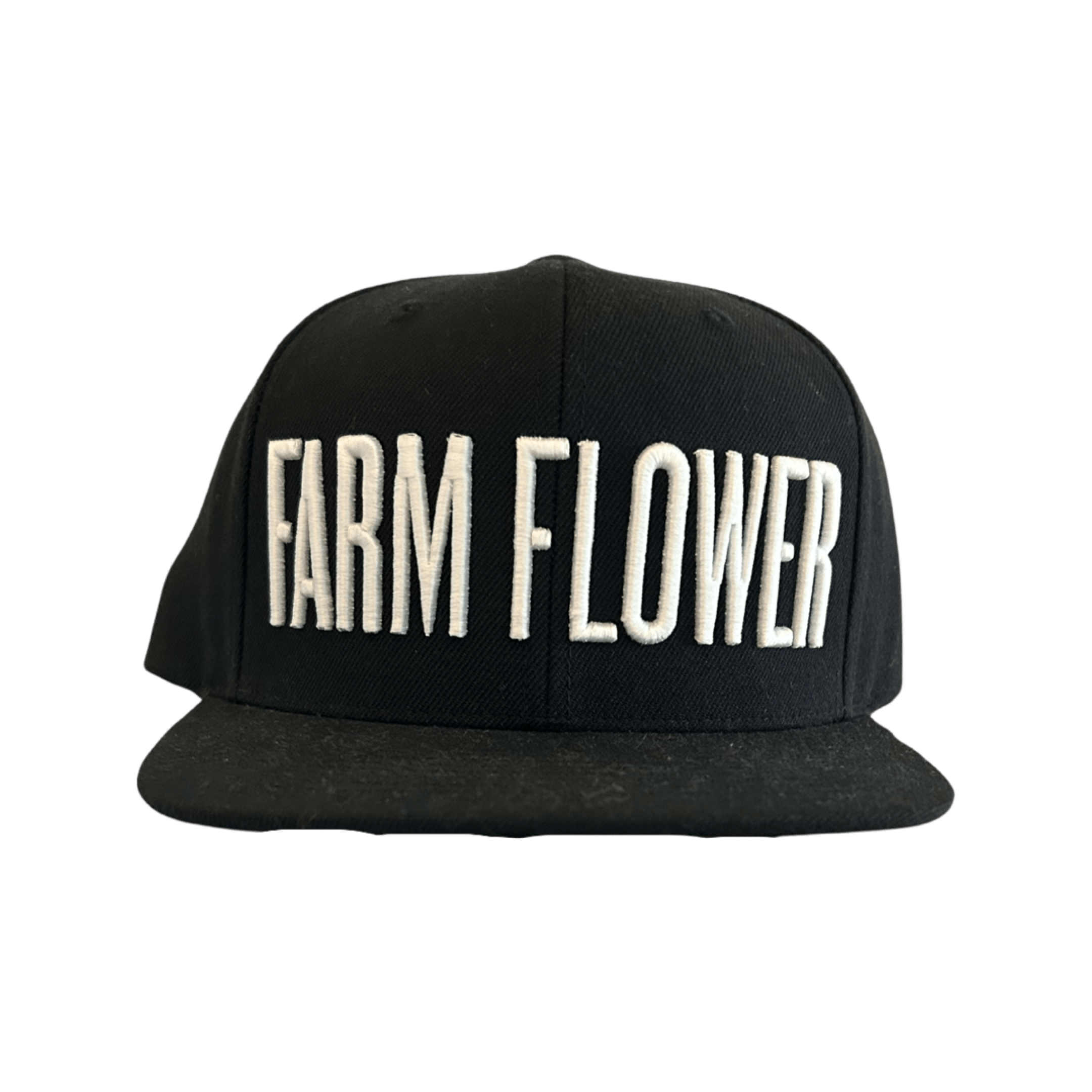 Farm Flower Snapback (Black/White Letters)