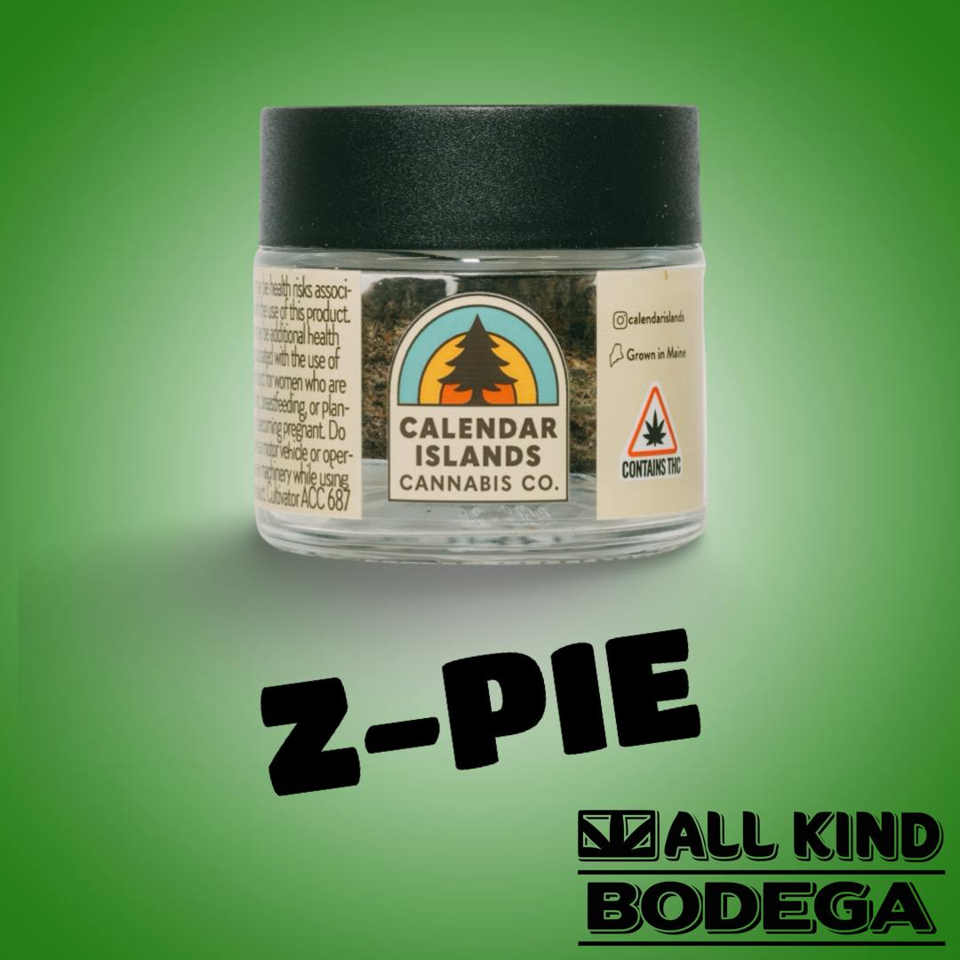 Z-Pie 3.5g Flower (@calendarislands)