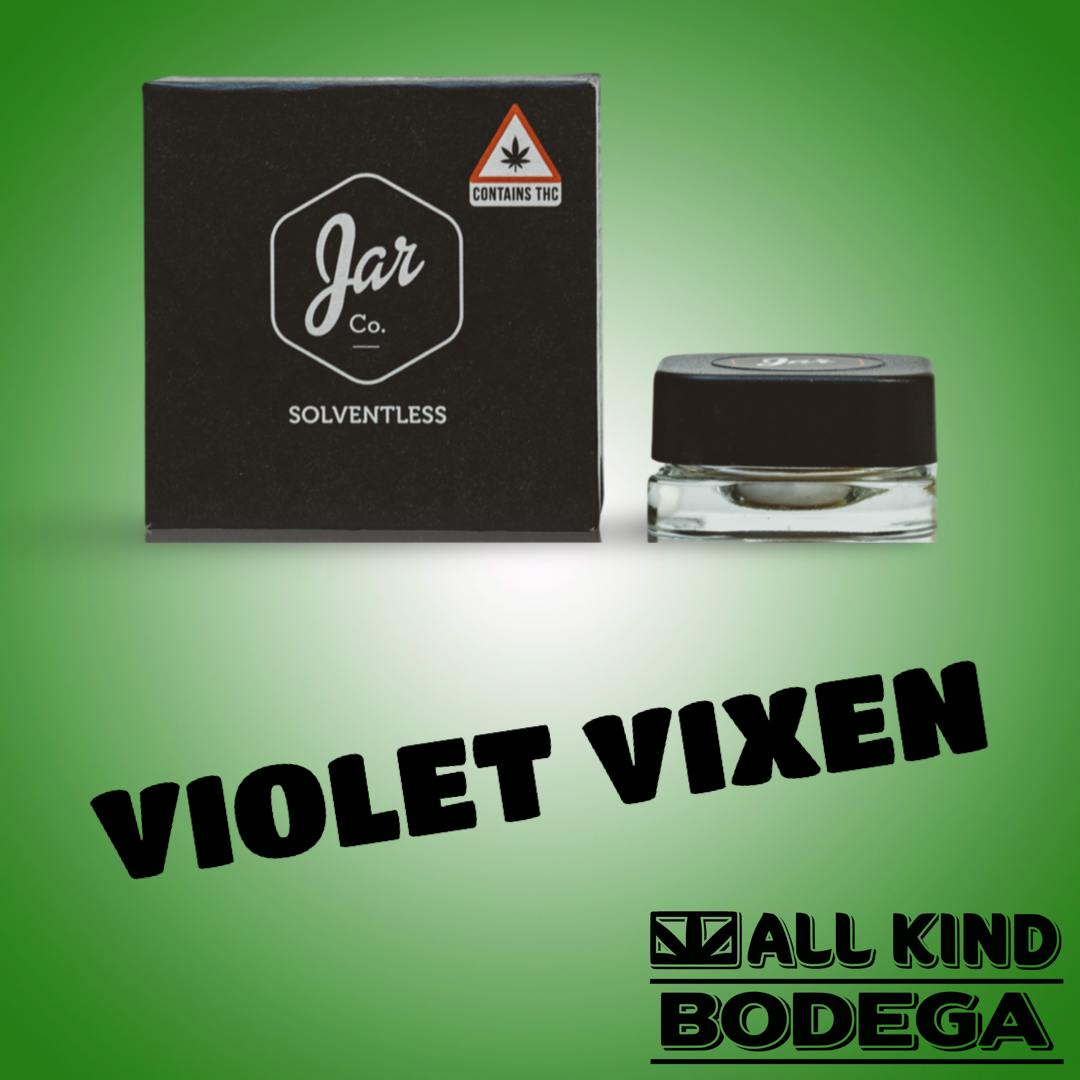 Violet Vixen Cured Traditional Hashish Jarcannabis20
