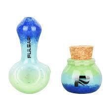 Pipe Pulsar Puff Stash 25 Blue Green