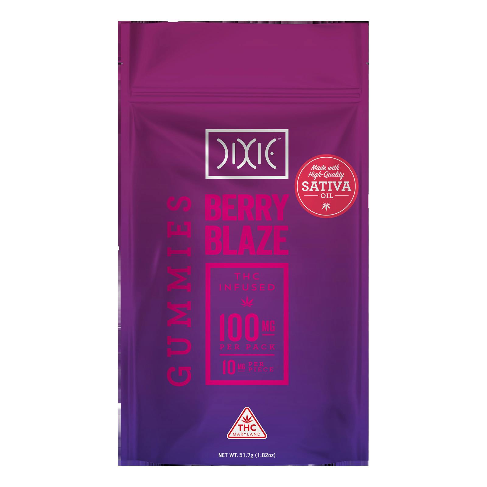 Dixie | Berry Blaze Sativa | 10mg Chews (10pk)
