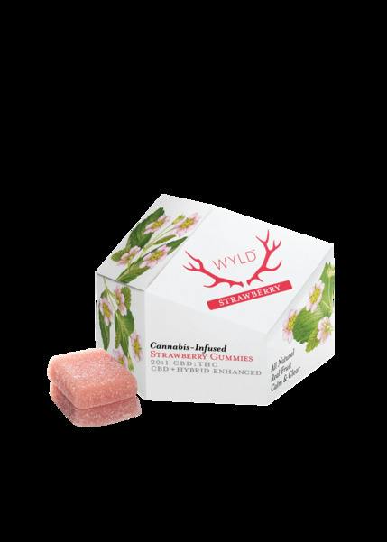 WYLD | Strawberry 20:1 | CBD:THC Hybrid Gummies (10pk)