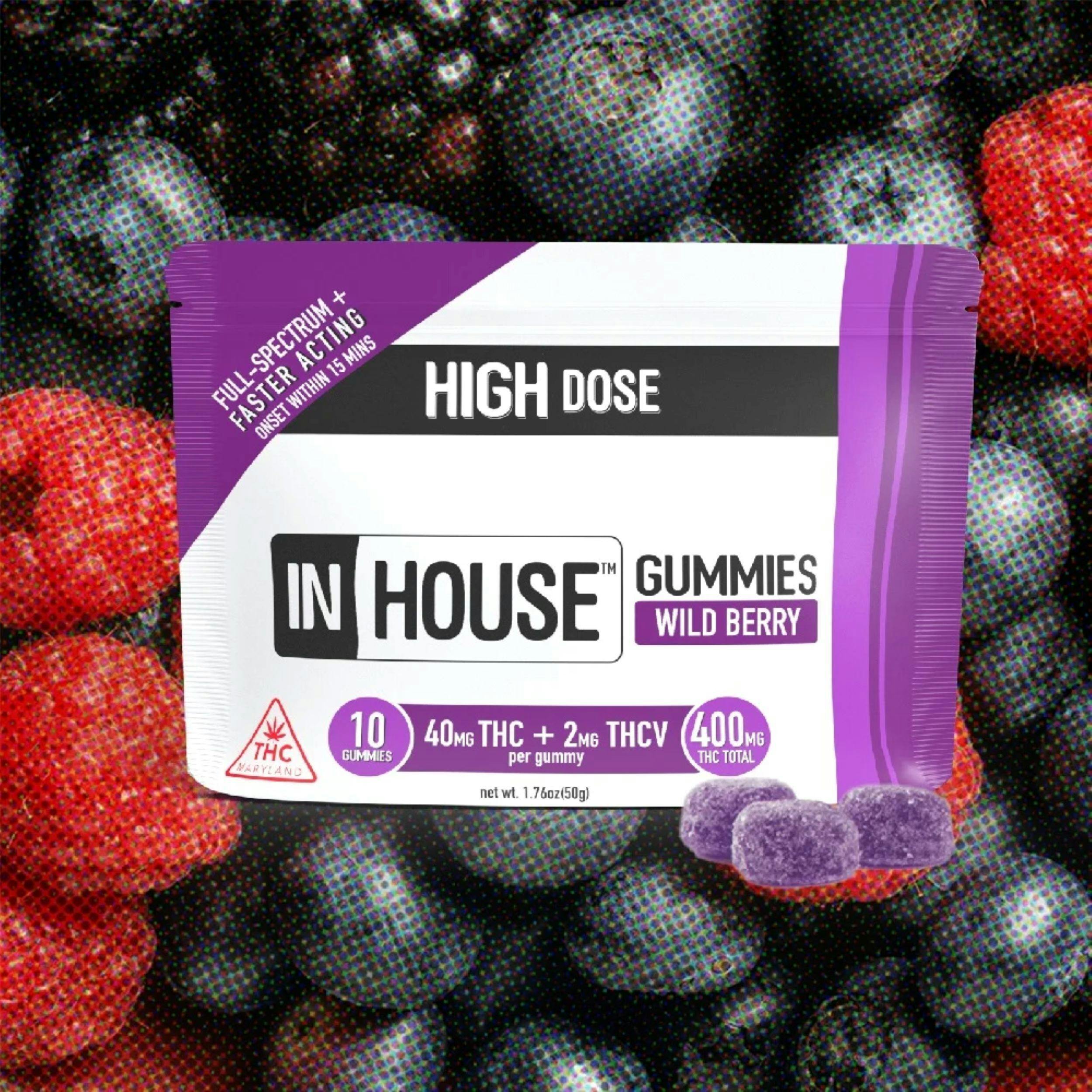 Wild Berry (Fast Acting) | 400mg (10pk) | Gummies (MED ONLY)