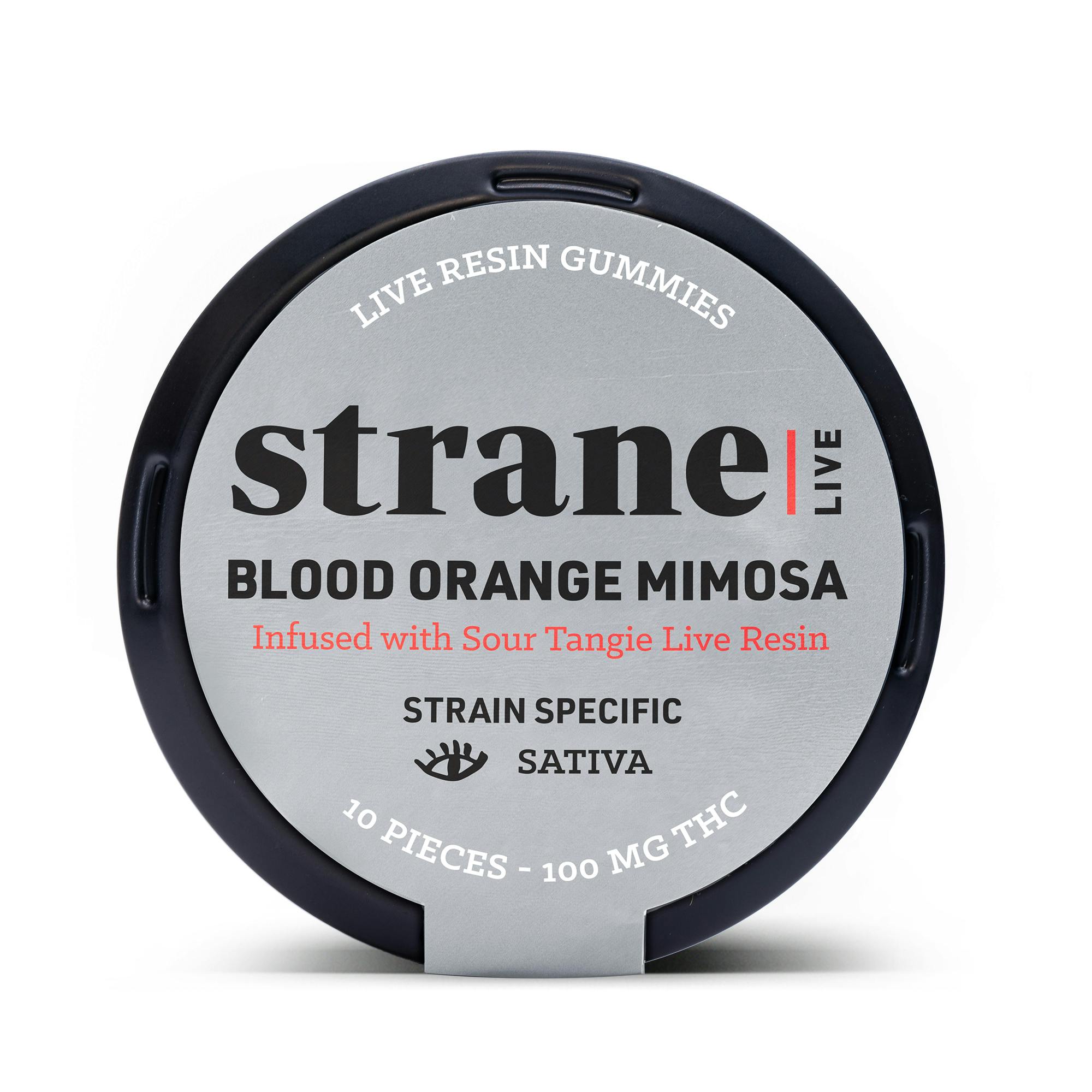 Strane Live Resin Infused Blood Orange 10mg Gummies (10 pk)