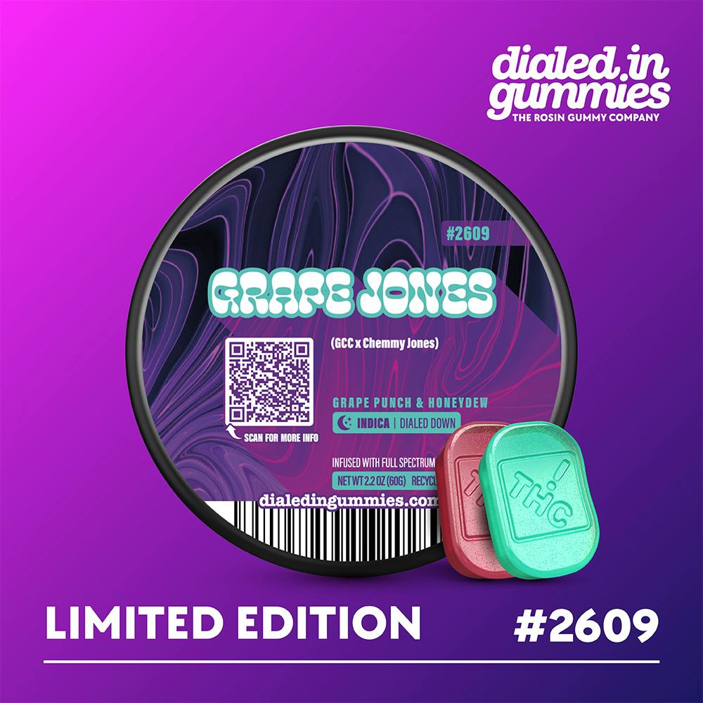 100mg - Grape Jones #2609 - Rosin Gummies (10pk)