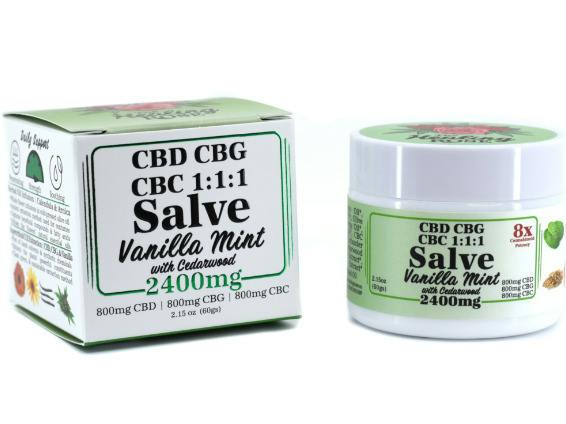 Vanilla Mint Salve [800mg CBD : 800mg CBG : 800mg CBC 1:1:1] at Island Time
