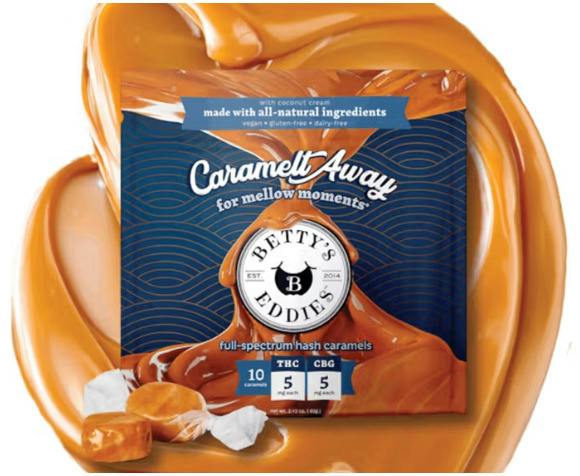 Caramelt Away ~ [THC: 5mg, CBG: 5mg] 10pk