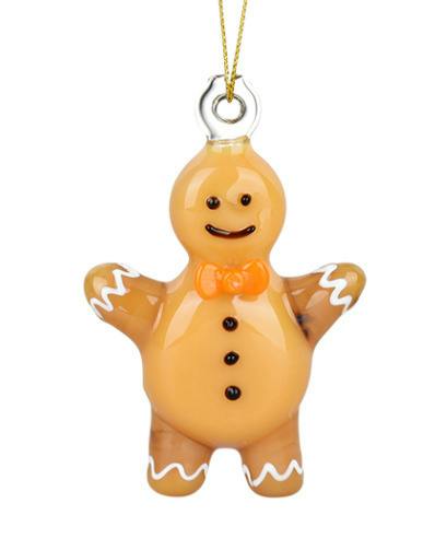 Santa's Gingerbread Person ornament 3.5" Pipe