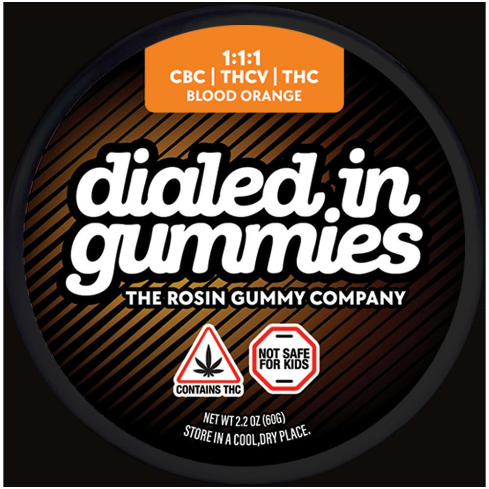 Blood Orange ~ Focus ~ Gummies ~ (1:1:1) THC:THCV:CBC [5mg] 10pc tear-apart pcs/ 20 servings