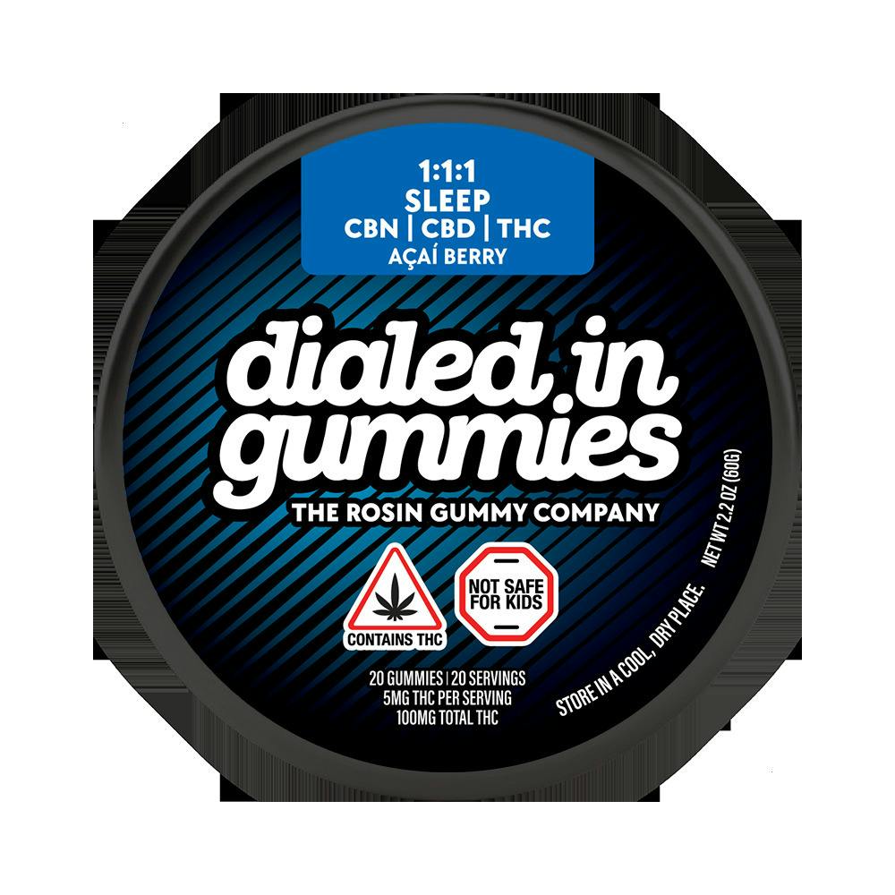 Acai Berry ~ Sleep ~ Gummies ~ (1:1:1) THC:CBD:CBN [5mg] 20pc