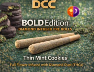 Thin Mint Cookies ~ Hybrid~ Diamond Infused Pre-Roll [2pk, 0.5g each]