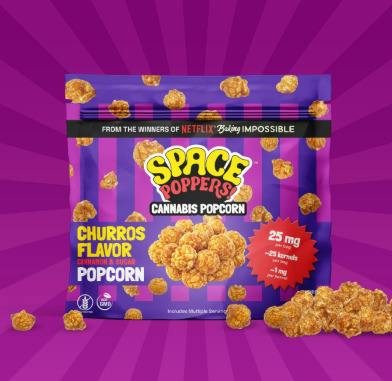 Churros Infused Popcorn 1:1 - (25mg entire bag, 1mg per kernel) at Island Time