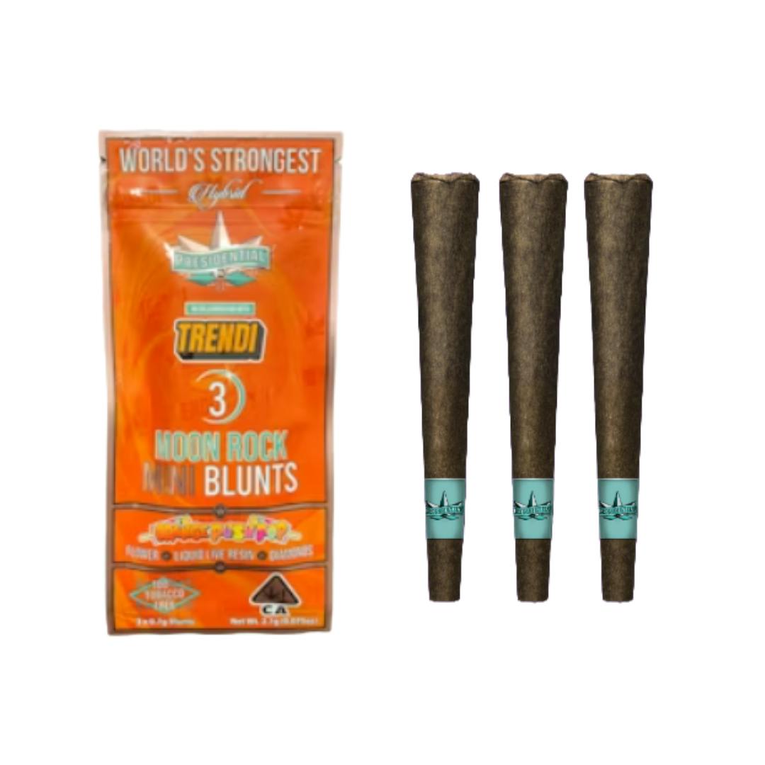 Presidential - 3pk Moon Rock Blunts - Orange Push Pop