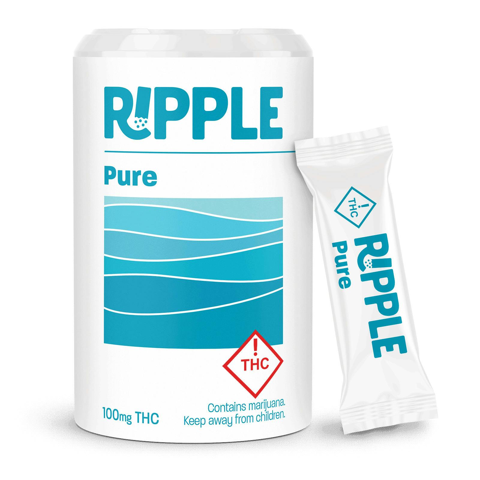 Ripple | 100mg | Pure | Water-Soluble Powder | 10pk