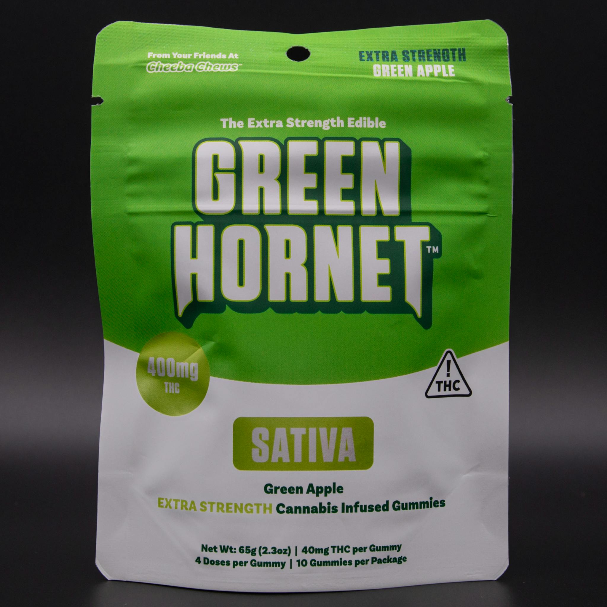 Stash House | Green Hornet | 400mg | Green Apple | Sativa Gummies