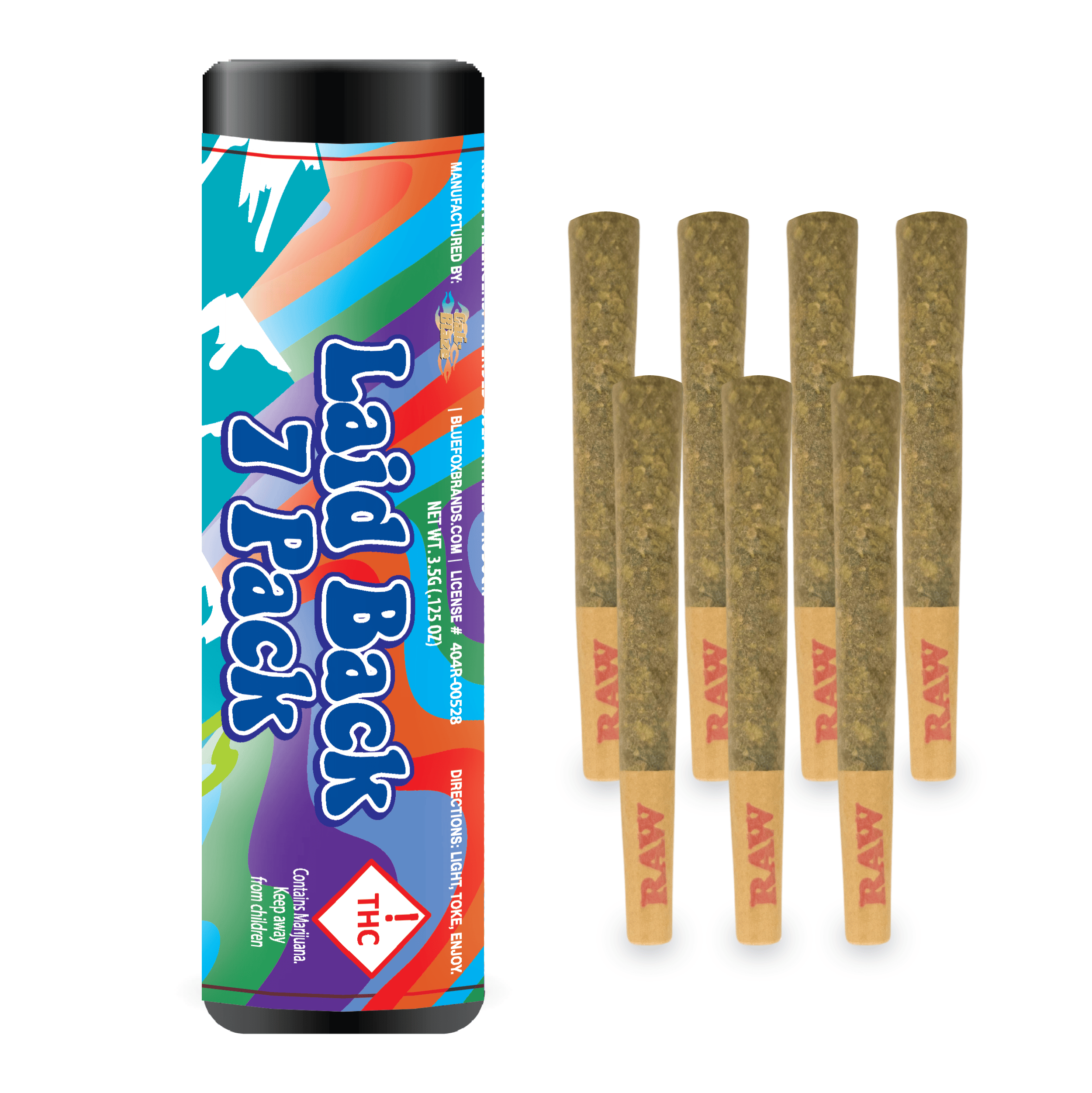 Cali Blaze Laidback 7pk 3.5g cannabis product