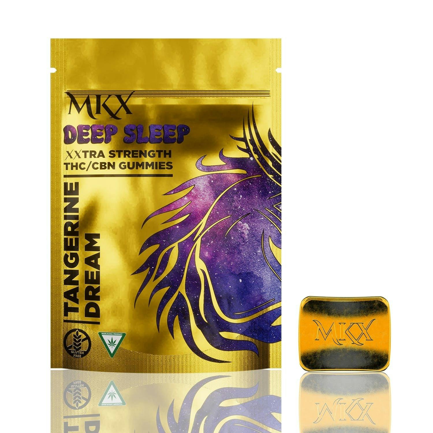 Deep Sleep | Tangerine Dream 4:1 THC:CBN Gummies | 200mg | 10ct | 20mg/ea