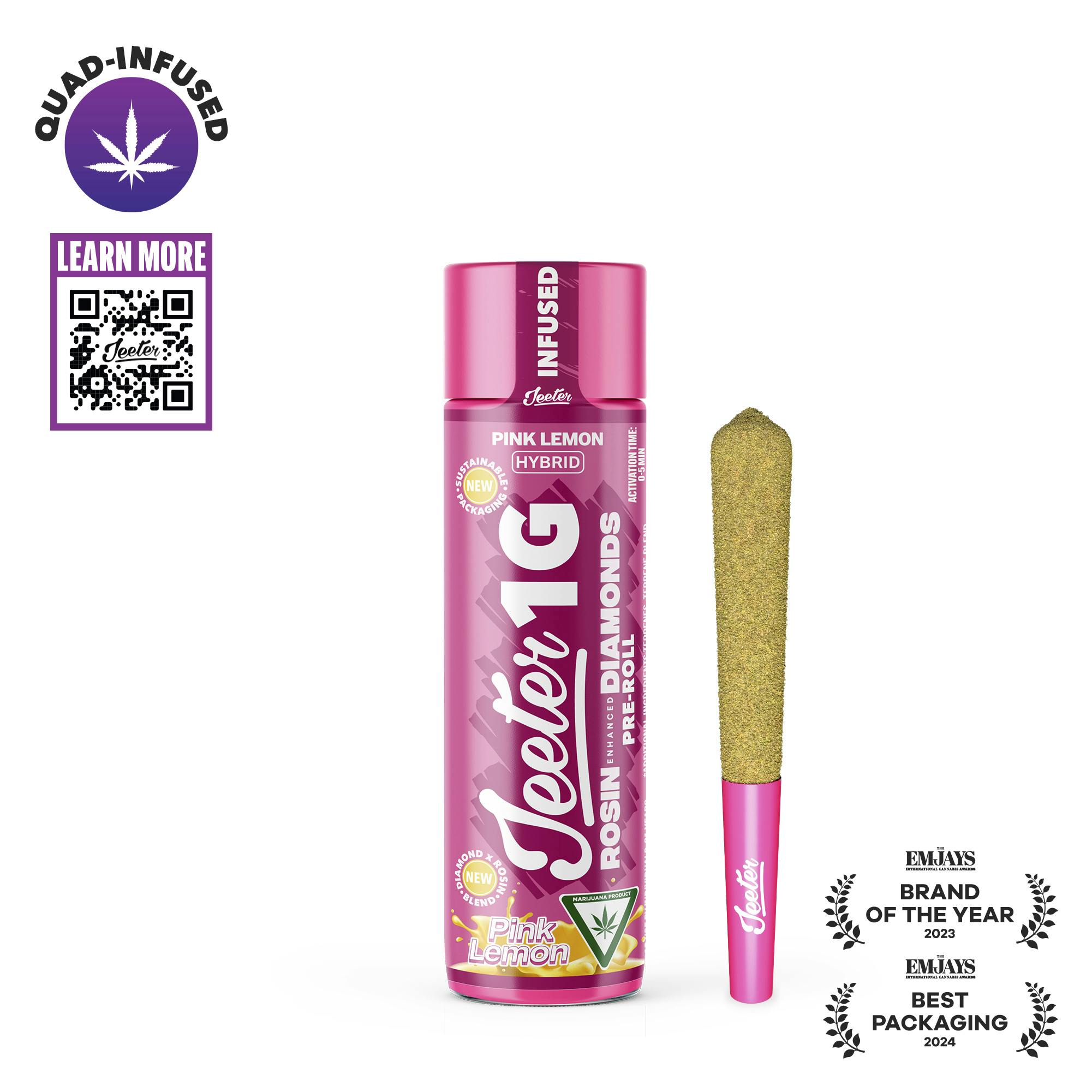 Pink Lemon Quad Infused Pre-Roll cannabis product