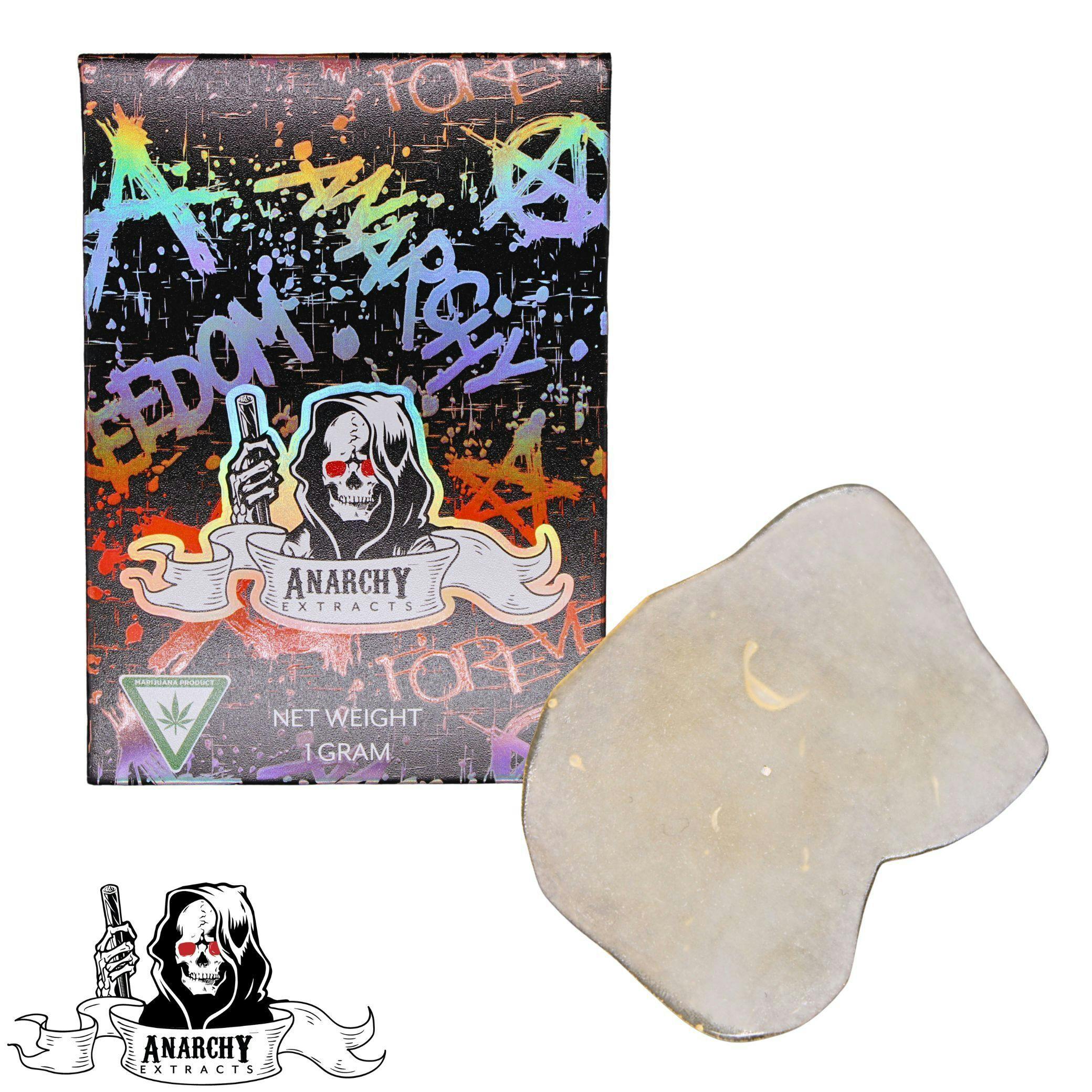 Anarchy Extracts Live Resin Shatter Sativa Tropicana Cookies
