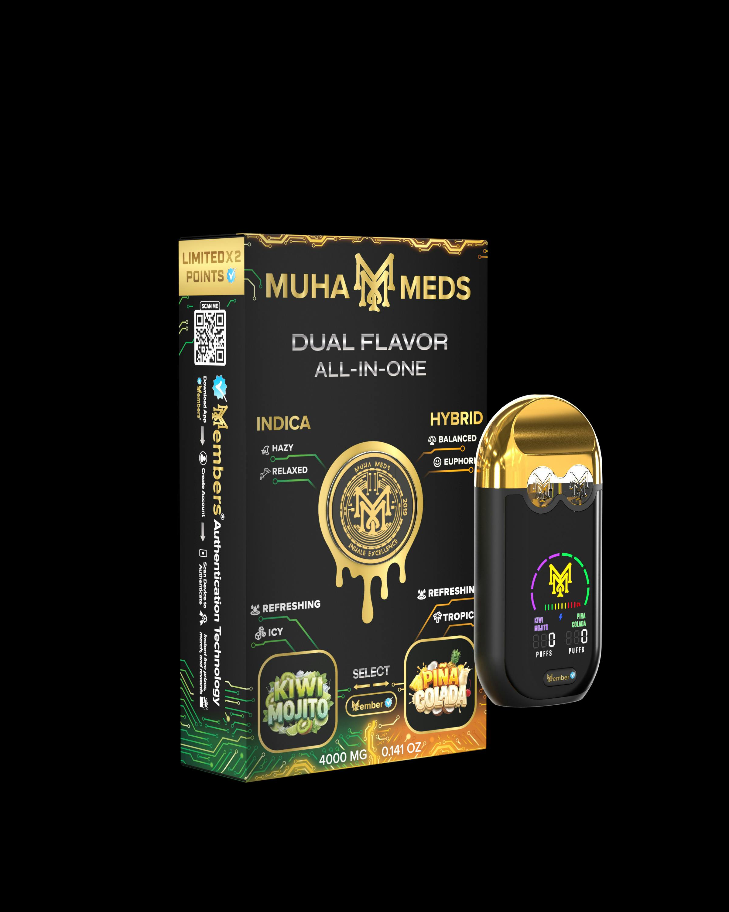 Kiwi Mojito x Pina Colada Disposable