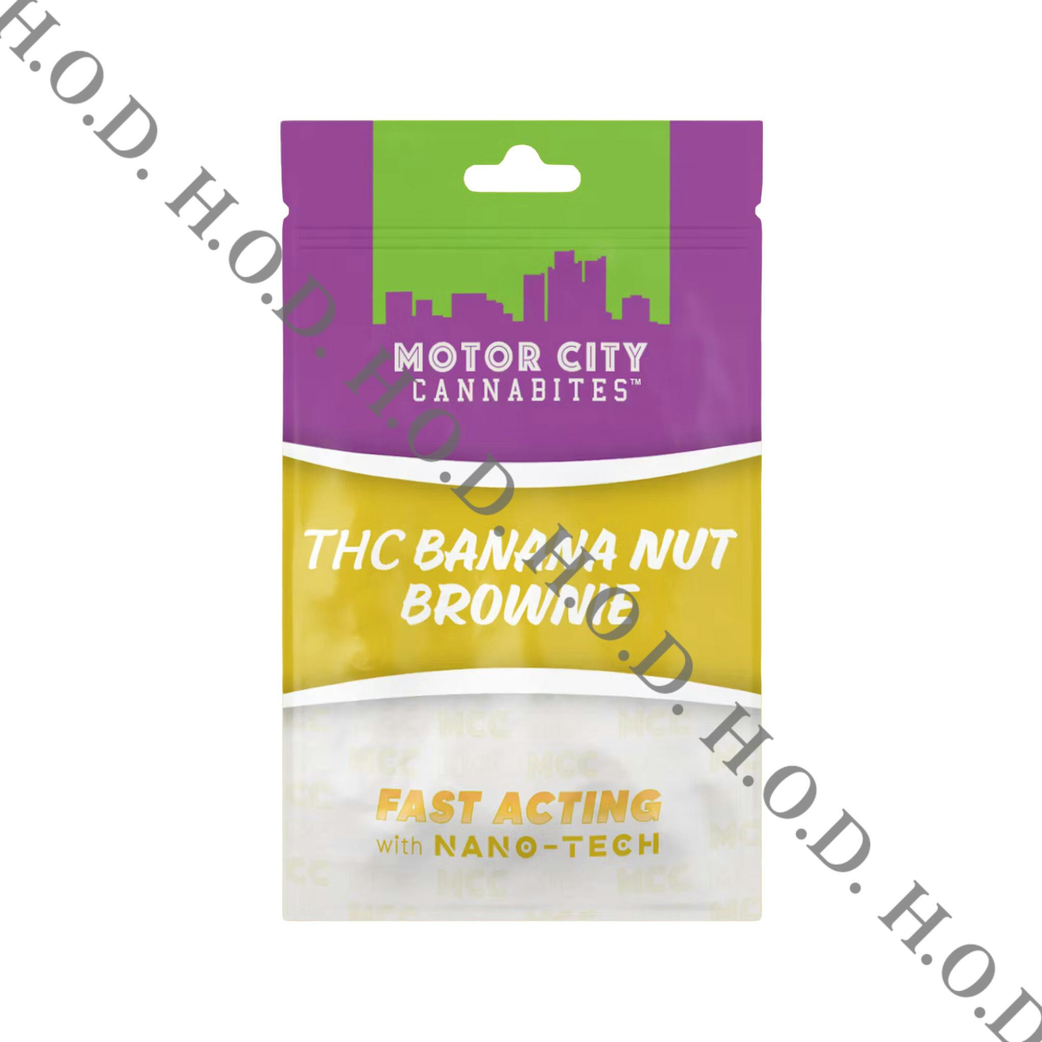 Motor City Cannabites Fast Acting Banana Nut Brownie