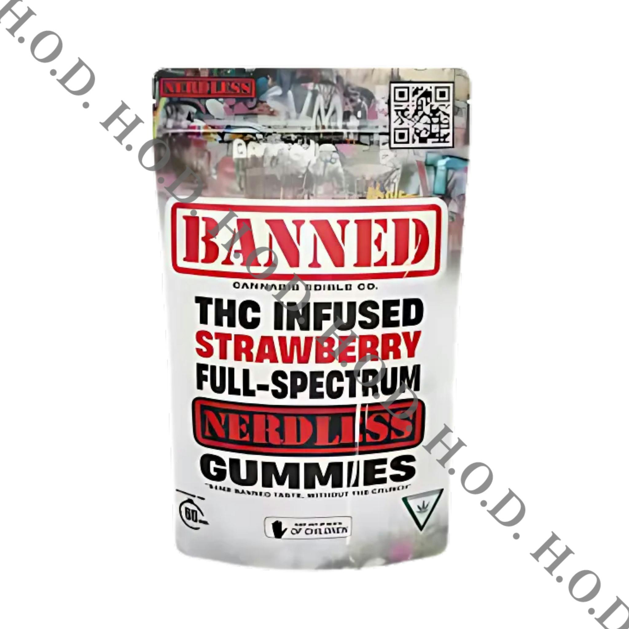 Banned Green Apple Nerdless Single Gummy