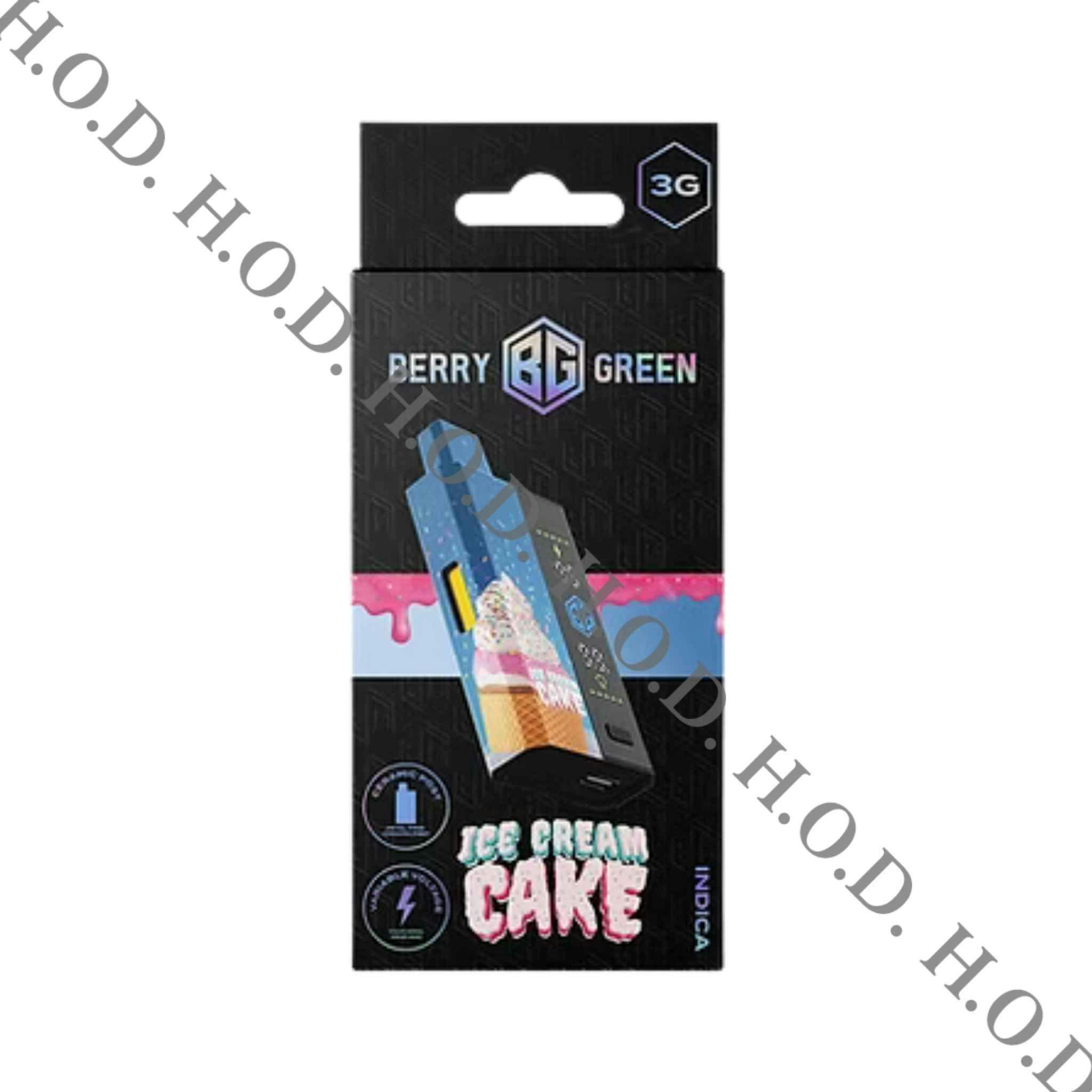 Berry Green Ice Cream Cake Disposable