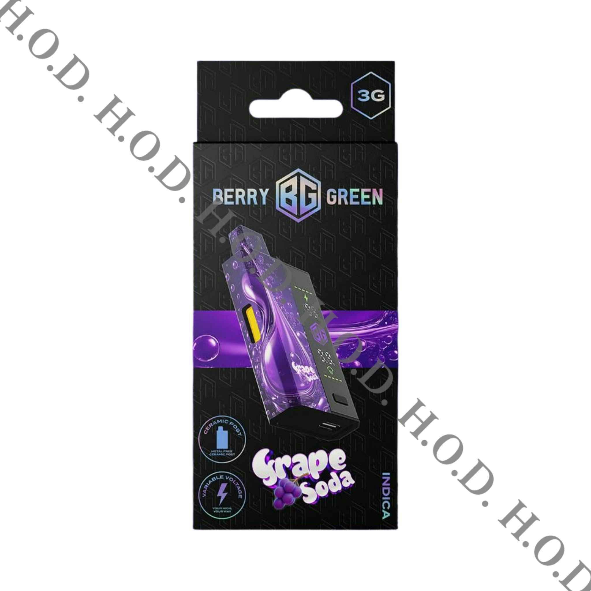Berry Green Grape Soda Disposable