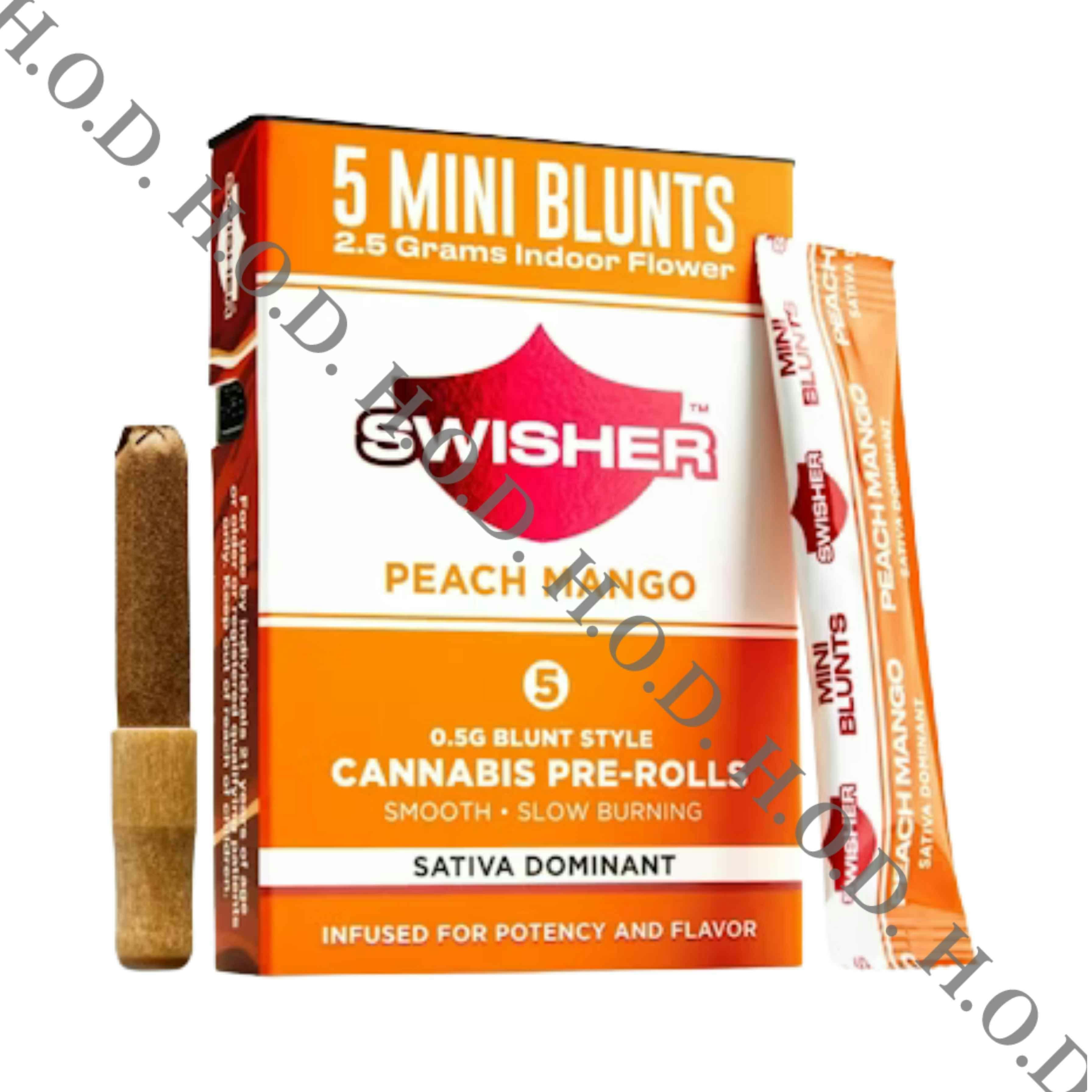Swisher Peach Mango Infused Blunt .5g 5 Pack
