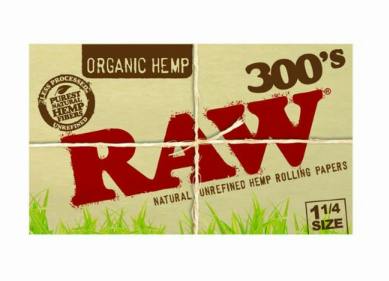 RAW ORGANIC 1.25 PAPERS 300 PACK