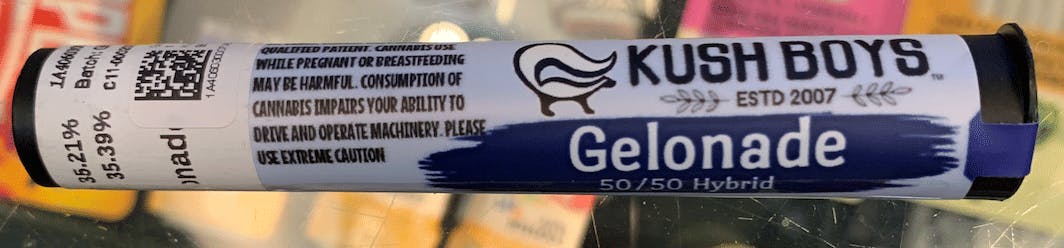 Kush Boys - Gelonade | 1.5g Preroll - 1 gram at Abide Napa Dispensary