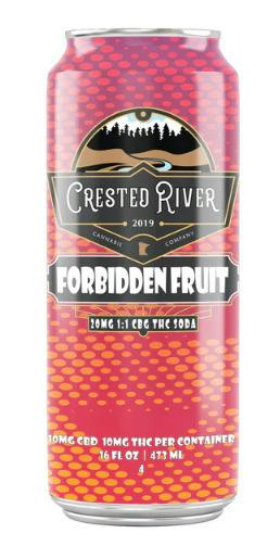 Crested River THC/CBG Beverage 10mg - Forbidden Fruit - 16oz at MN THC Co - Dundas