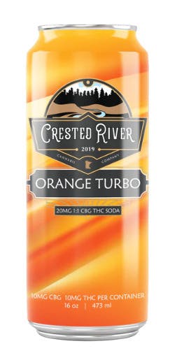 Crested River THC/CBG Beverage 10mg - Orange Turbo - 16oz at MN THC Co - Dundas